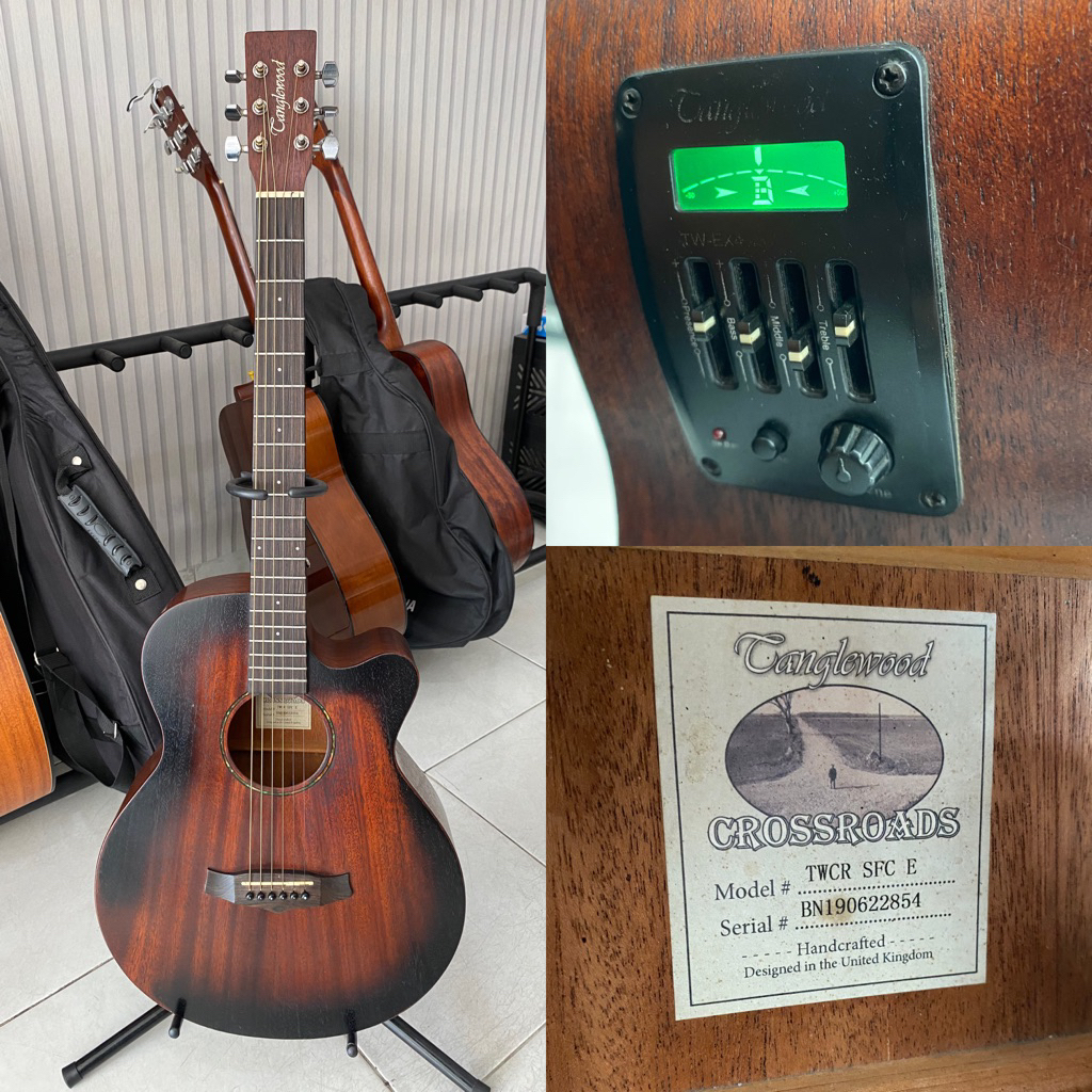 GITAR AKUSTIK ELEKTRIK SECOND ORIGINAL TANGLEWOOD TWCR SFC E
