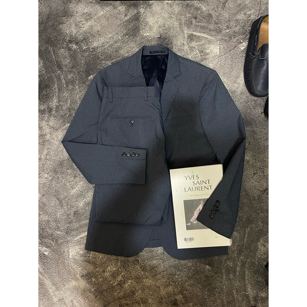 g2000 set blazer stelan jas abu s