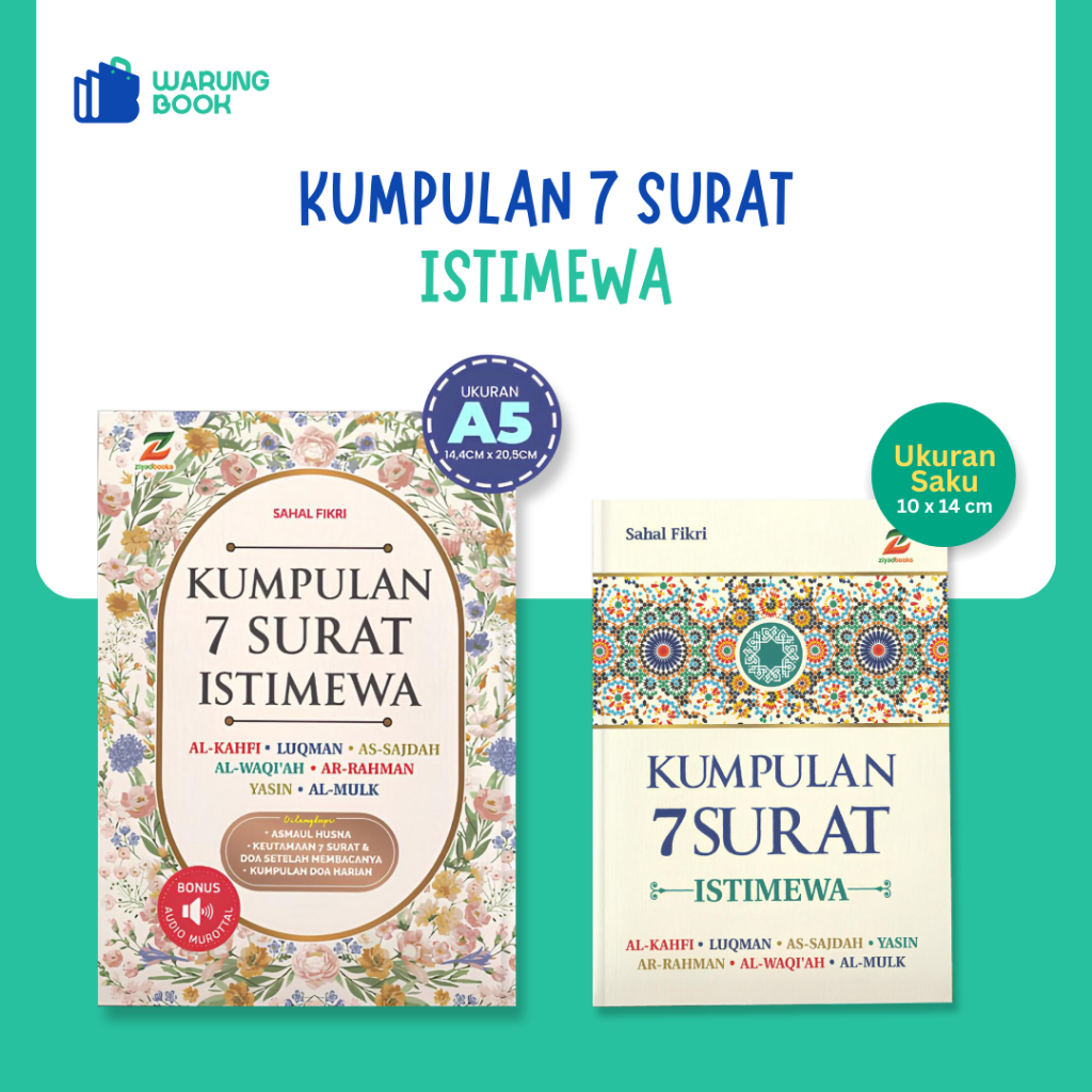 Ziyadbooks Official Buku Kumpulan 7 Surat Istimewa Dalam Al-Quran A5 Dengan Keutamaan Luar Biasa Ziy
