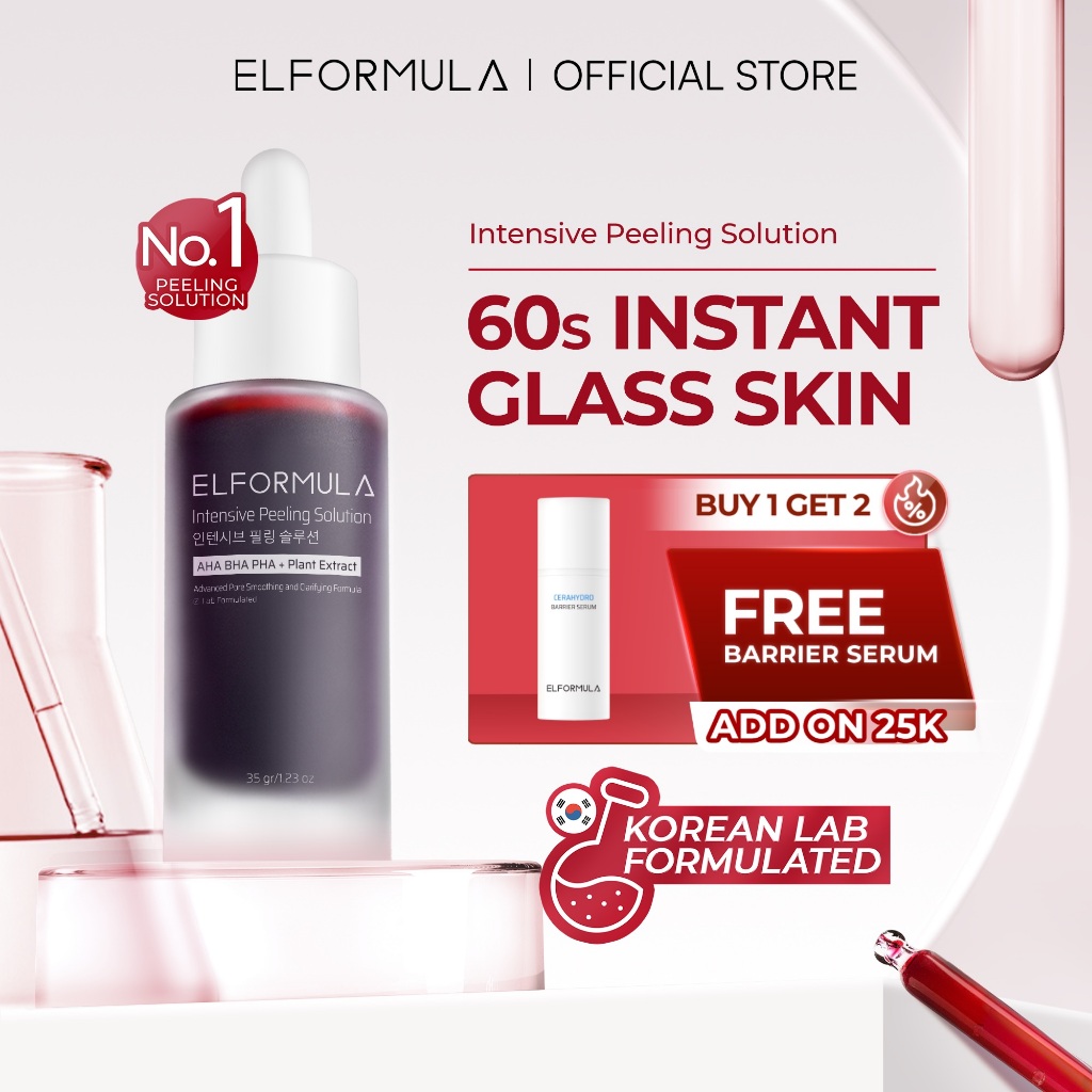ELFORMULA Intensive Peeling Solution - Peeling Serum Dark Spot Glass Skin Eksfoliasi Wajah Mengangka