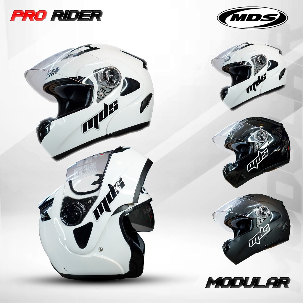 HELM MDS PRO RIDER MODULAR SOLID