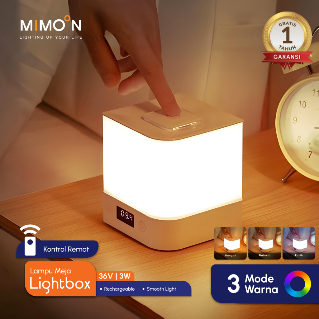 MIMOON Lampu Tidur Bayi Lampu Tidur Tanpa Di Colok Lampu Tidur Anak Lampu Tidur Kamar  Colokan Lampu