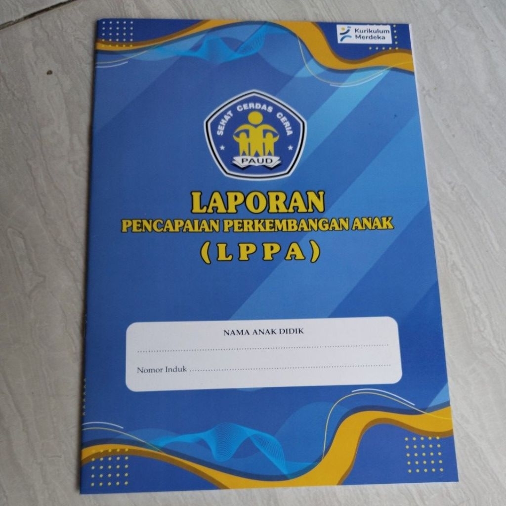 Buku Raport PAUD dan TK Kurikulum Merdeka Terbaru 2025 Isi Umum Besar Ukuran B5