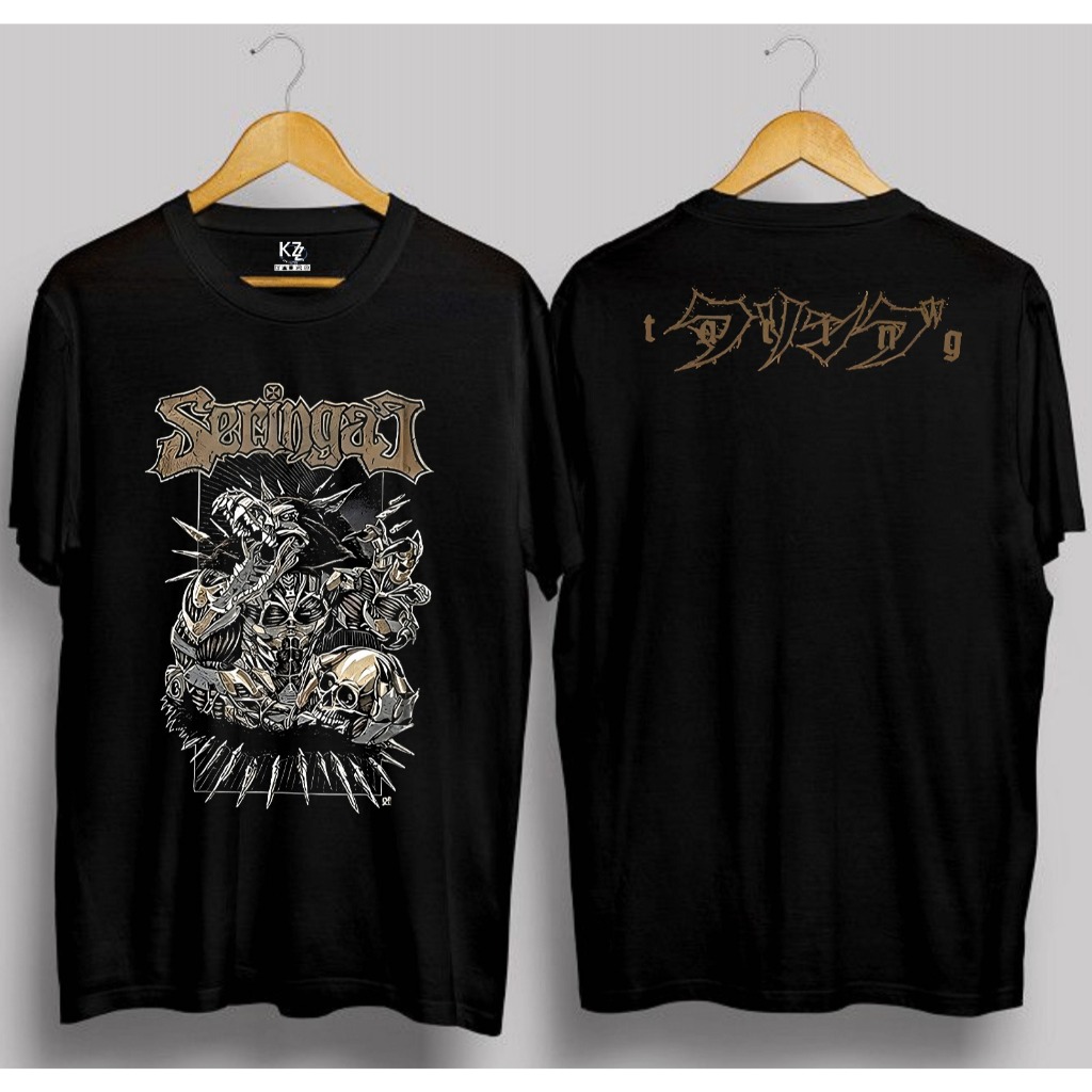 Tshirt Seringai Mecha Wolf / Kaos Band Metal