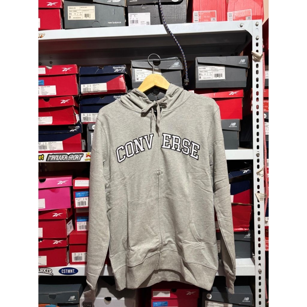 Zip Hoodie Converse Grey