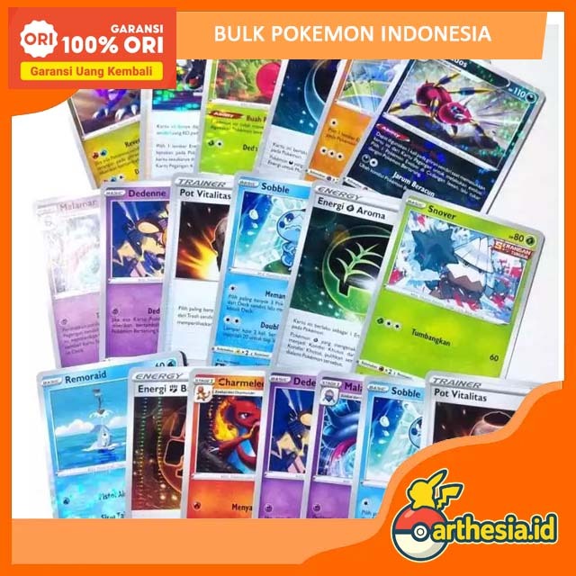 POKEMON TCG INDONESIA - BULK KARTU POKEMON HOLO/NON HOLO