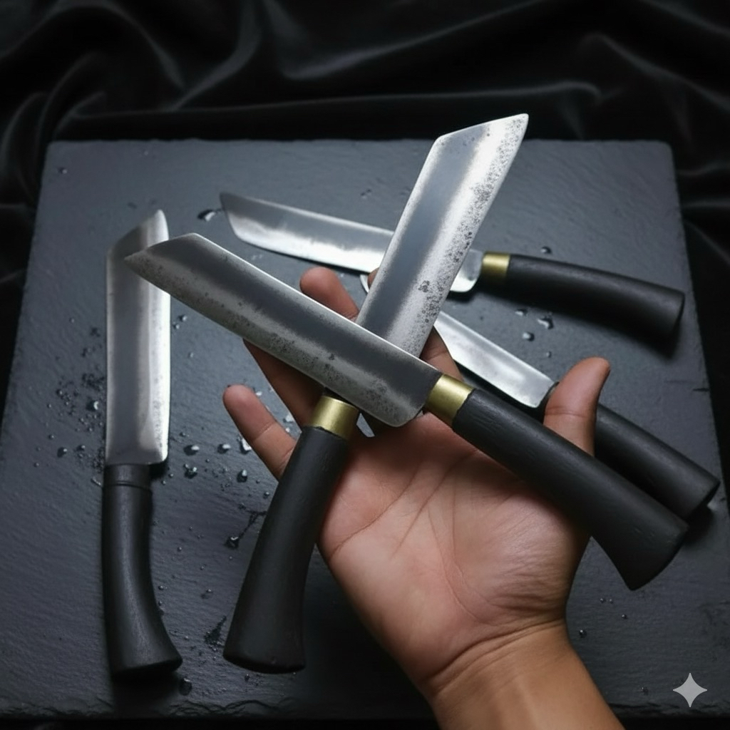 Pisau dapur murah bahan besi baja gergaji