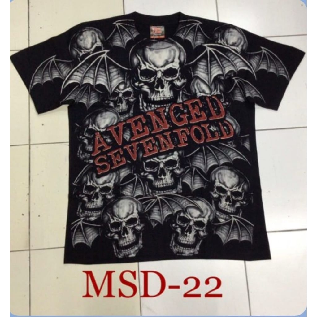 KAOS BAND IMPORT THAILAND THE ROXX THE MAXX DISCHARGE ALL OVER PRINT AVENGED SEVENFOLD A7X