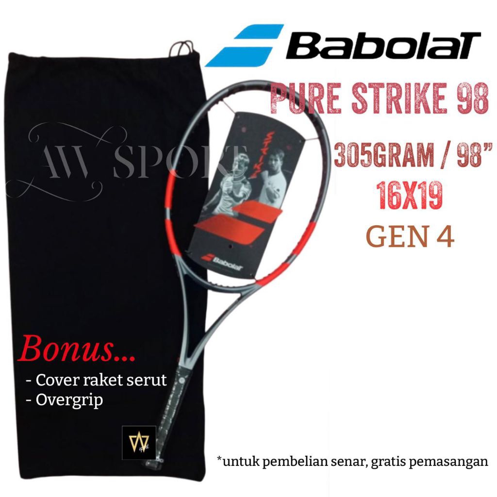Raket Tenis Babolat PURE STRIKE 98 305g 16x19 Edition 2025 Tennis Racket