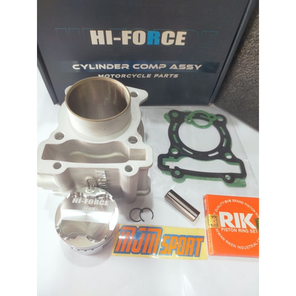 Paketan Bore Up Blok Seher Ceramic Nmax Aerox 63mm Piston Forged H4R Hi-Force