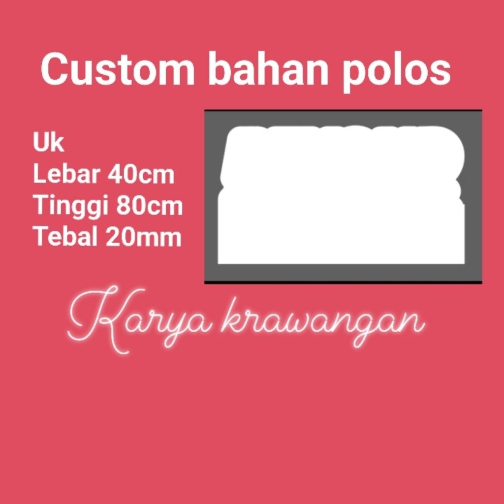 custom cutting bahan polos PVC foam board uk 40x80cm tebal 20mm