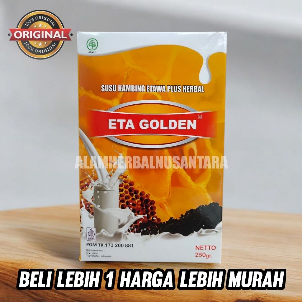 Susu Kambing Etawa Eta Golden 250 gram Susu Etagolden Susu Etawa Habbatussauda Propolis Madu Susu Ka