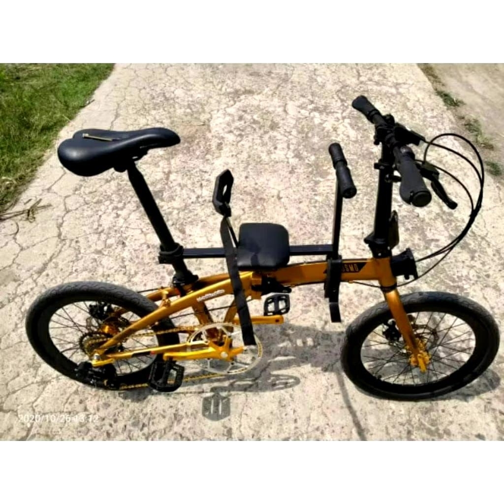 boncengan depan sepeda lipat MTB Minion/boncengan sepeda