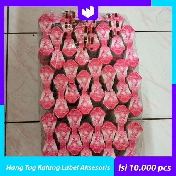 Card Hang Tag Kalung Label Aksesoris (1 Bal Isi 10rb pcs)