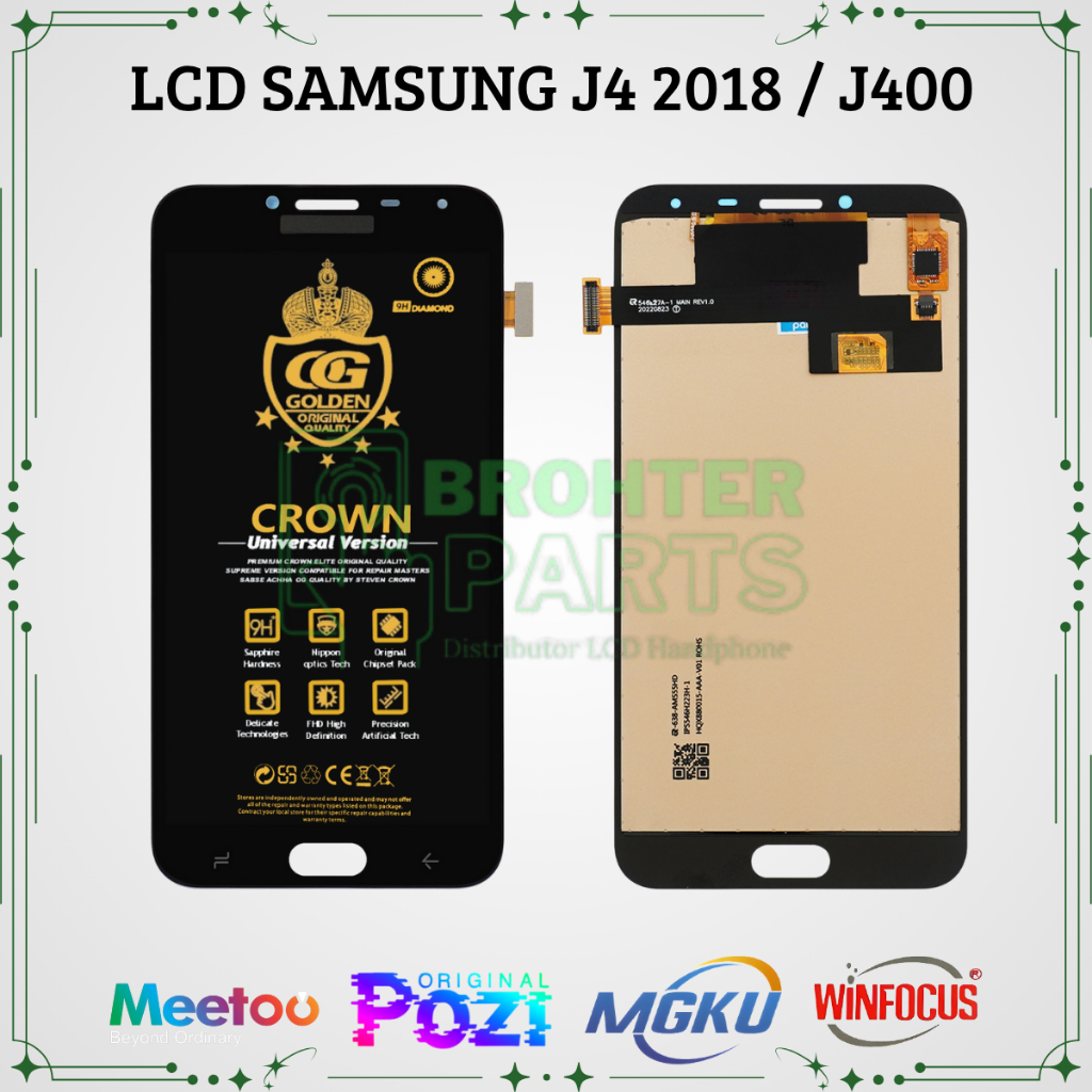 LCD SAMSUNG J4 2018 / J400 / (SAMSUNG GALAXY J4) TOUCHSCREEN FULLSET COMPLETE ORIGINAL