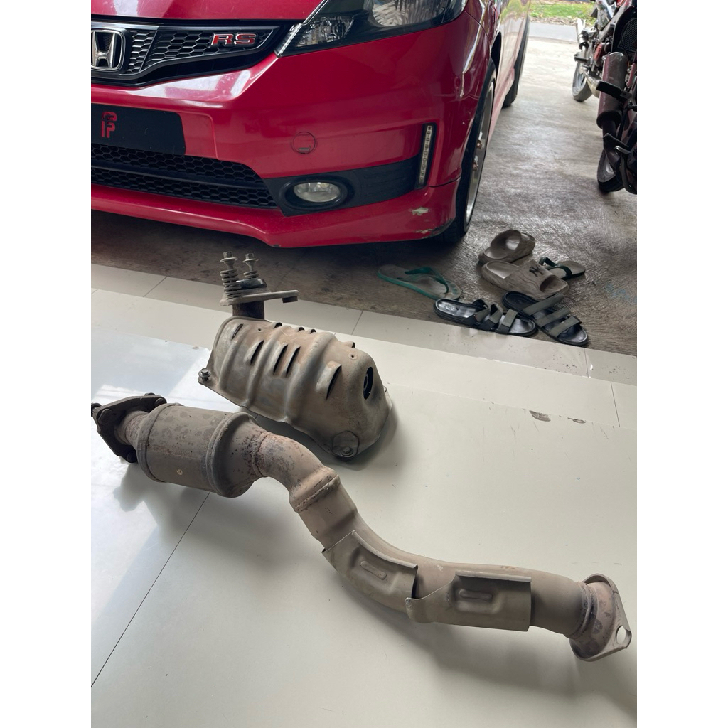 downpipe frontpipe copotan jazz ge8 2013 katalis jazz ge8 copotan