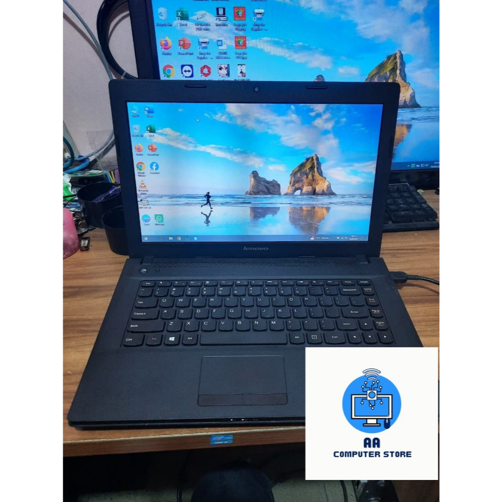 Laptop Murah Lenovo G405 AMD E1 RAM 8GB DDR3 SSD 128GB BARU  Baterai Baru AWET