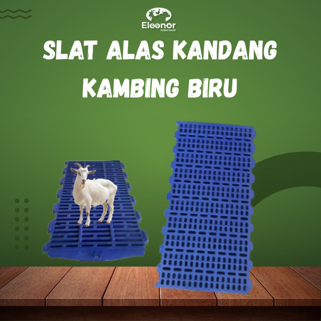 Slat Alas Kandang Babi Kambing Domba Ayam Tatakan Kandang Plastik Tebal warna Biru