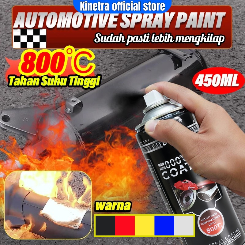 Cat knalpot anti panas mobil&motor 450ml pilok anti tahan panas knalpot1000° untuk mesin /Modifikasi