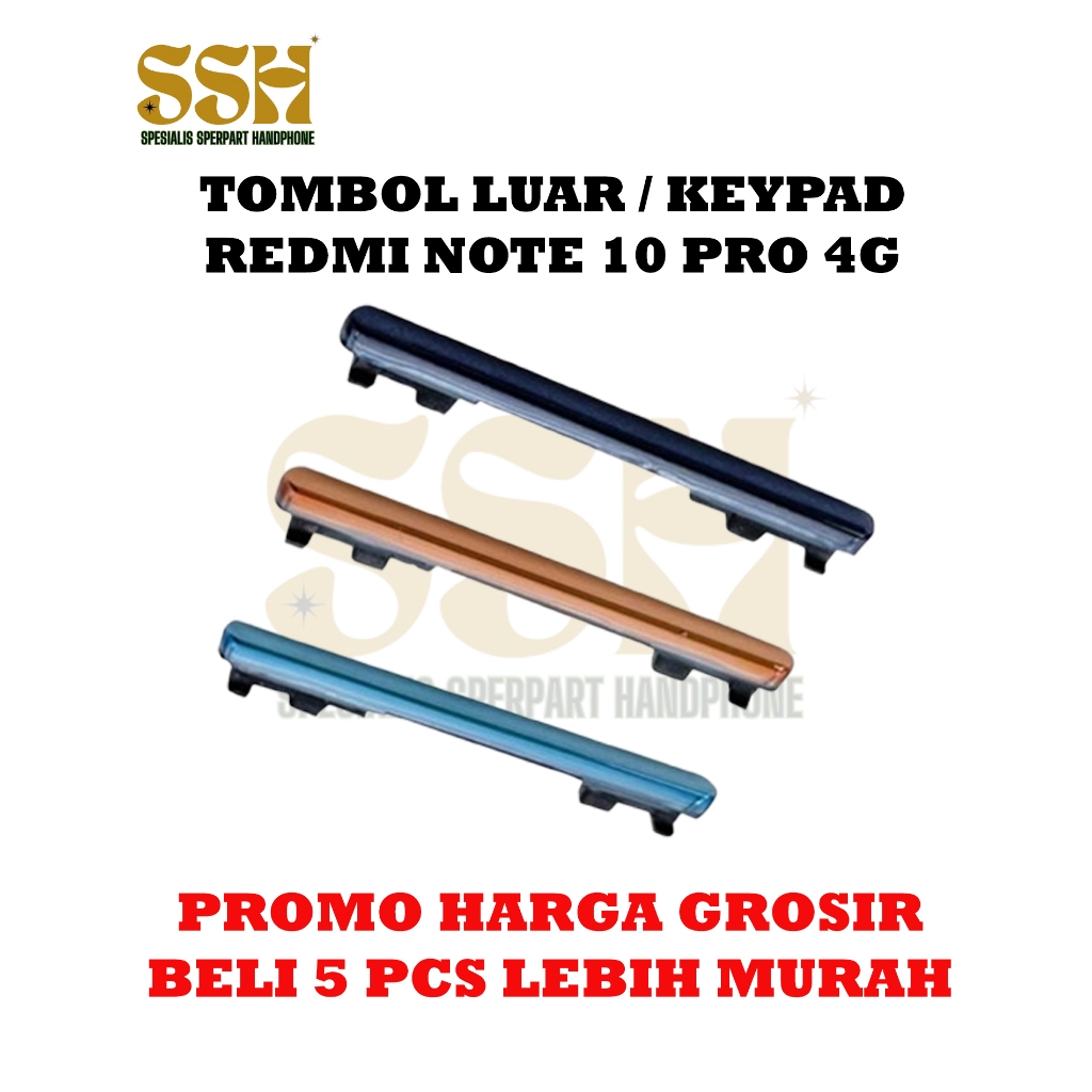 TOMBOL LUAR VOLUME XIAOMI REDMI NOTE 10 PRO 4G  M2101K6G  M2101K6R