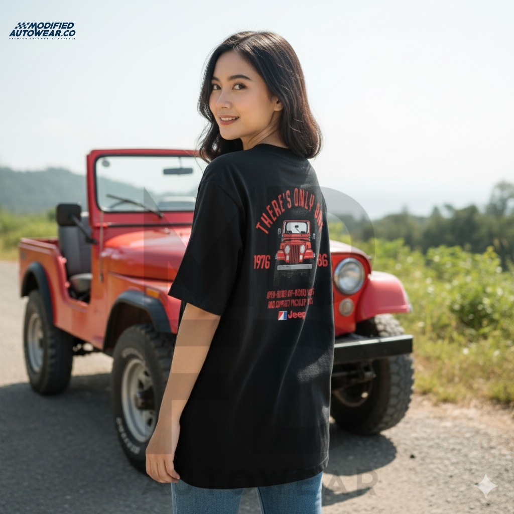 Kaos Jeep CJ modified autowerar kaos pria kaos distro kaos distro kaos premium kaos jeep oroginal ka