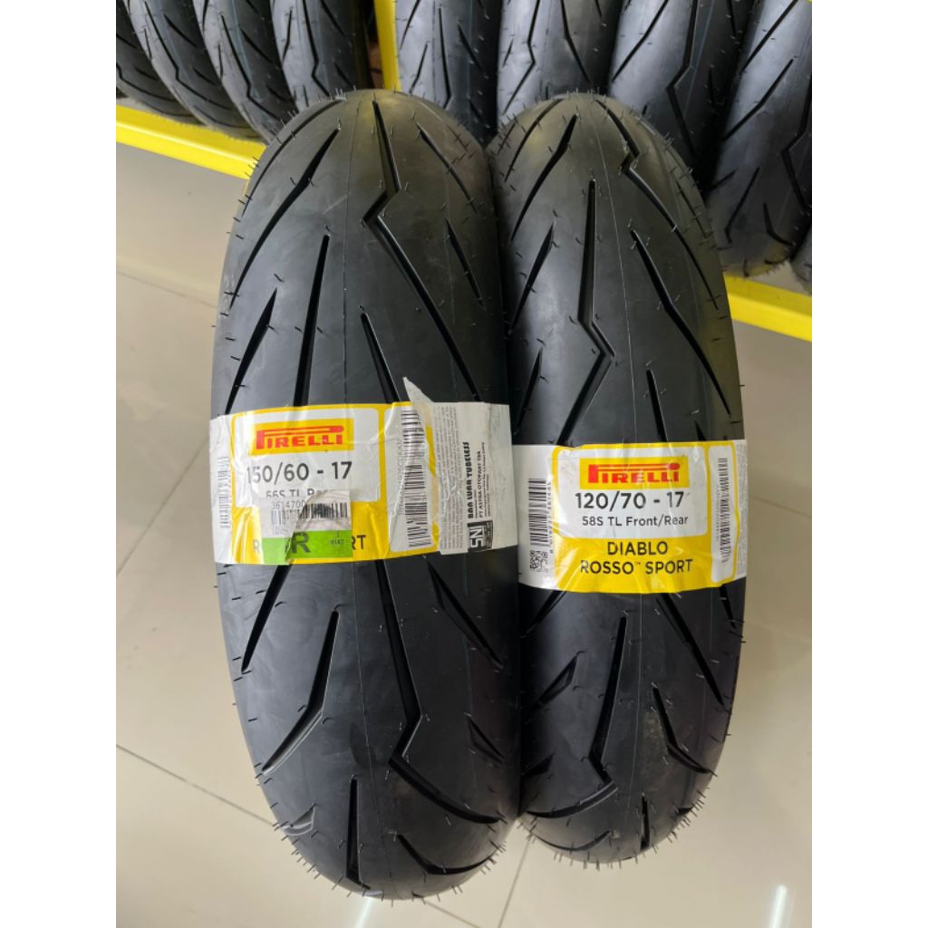Pirelli Diablo Rosso Sport 120/70-17 & 150/60-17
