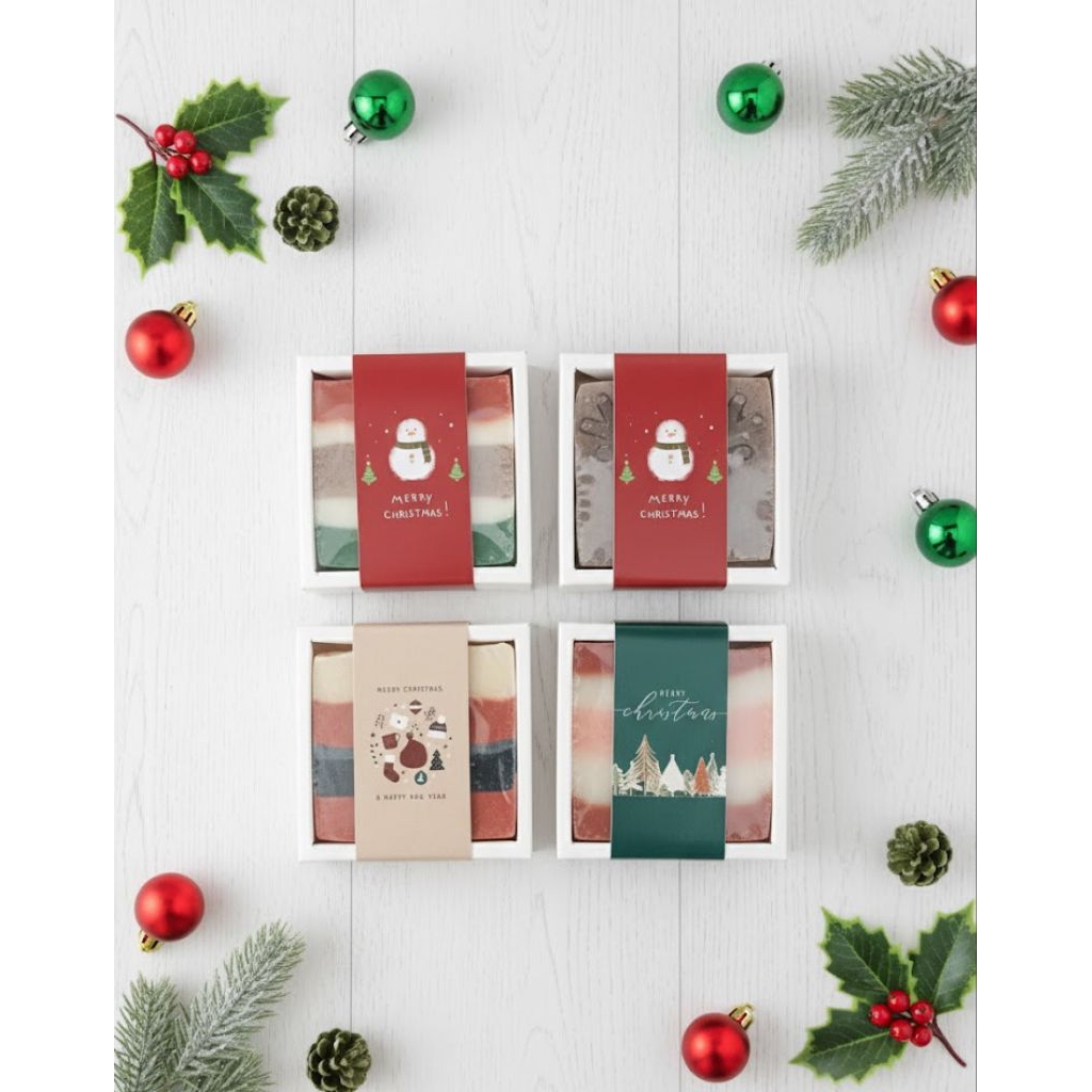 Ready | NAFIKU | Christmas Theme Natural Soap Bar Hadiah Natal Sabun Natal Christmas Gift