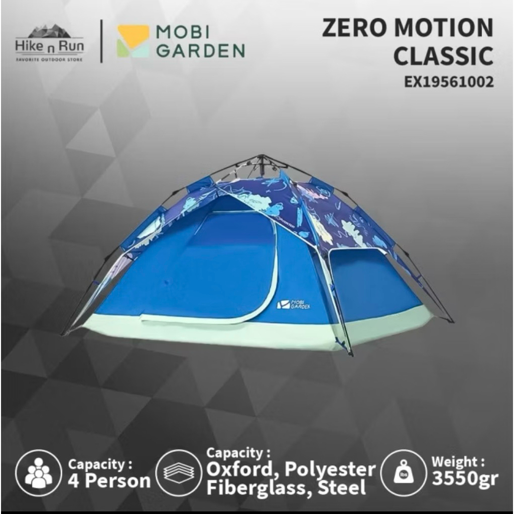 Mobi Garden Tenda otomatis zero motion classic (preloved) second