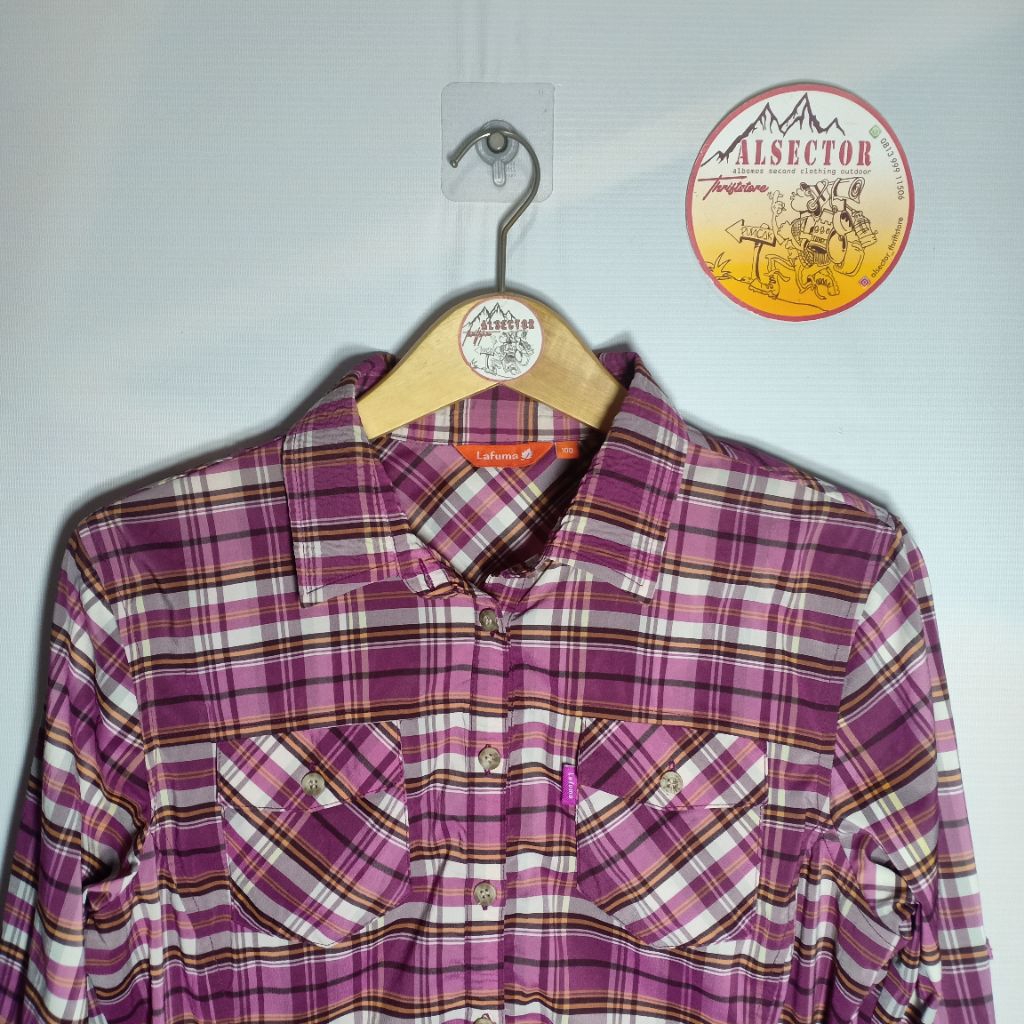 Kemeja Outdoor LAFUMA (preloved) Kotak Kotak KMD1308-002