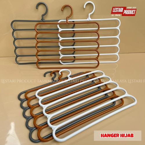 ( 6 PCS ) HANGER HIJAB 5 SUSUN | HANGER HIJAB GANTUNG | HANGER KERUDUNG | GANTUNGAN HIJAB | GANTUNGA