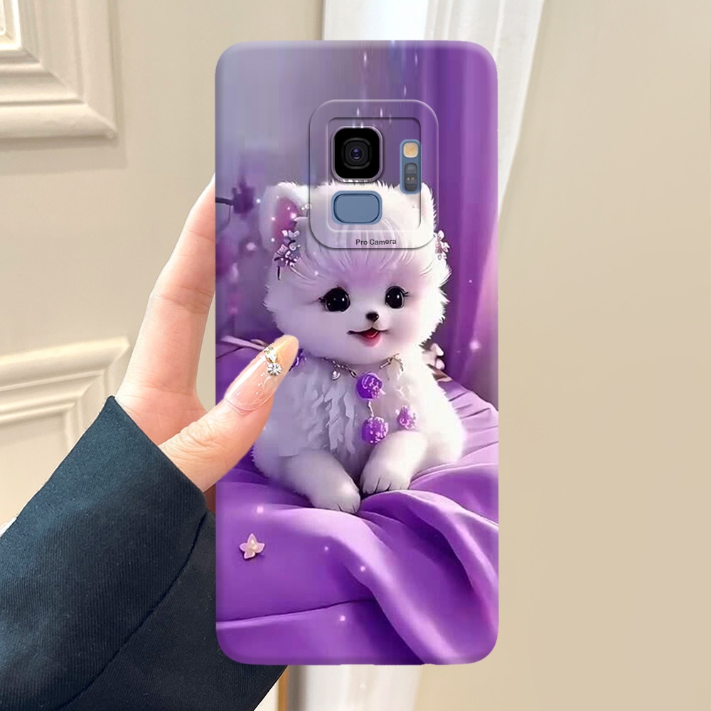 Premium Casing Hp Untuk SAMSUNG GALAXY S9 - Desain DOG KUCING CUTE LUCU - Case Silikon Softcase Tren
