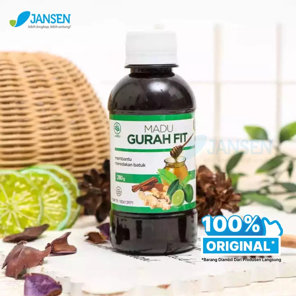 MADU GURAH FIT Original | Untuk Flu Batuk Sakit Tenggorokan | Obat Herbal Ori Gangguan Sinus Dan Per