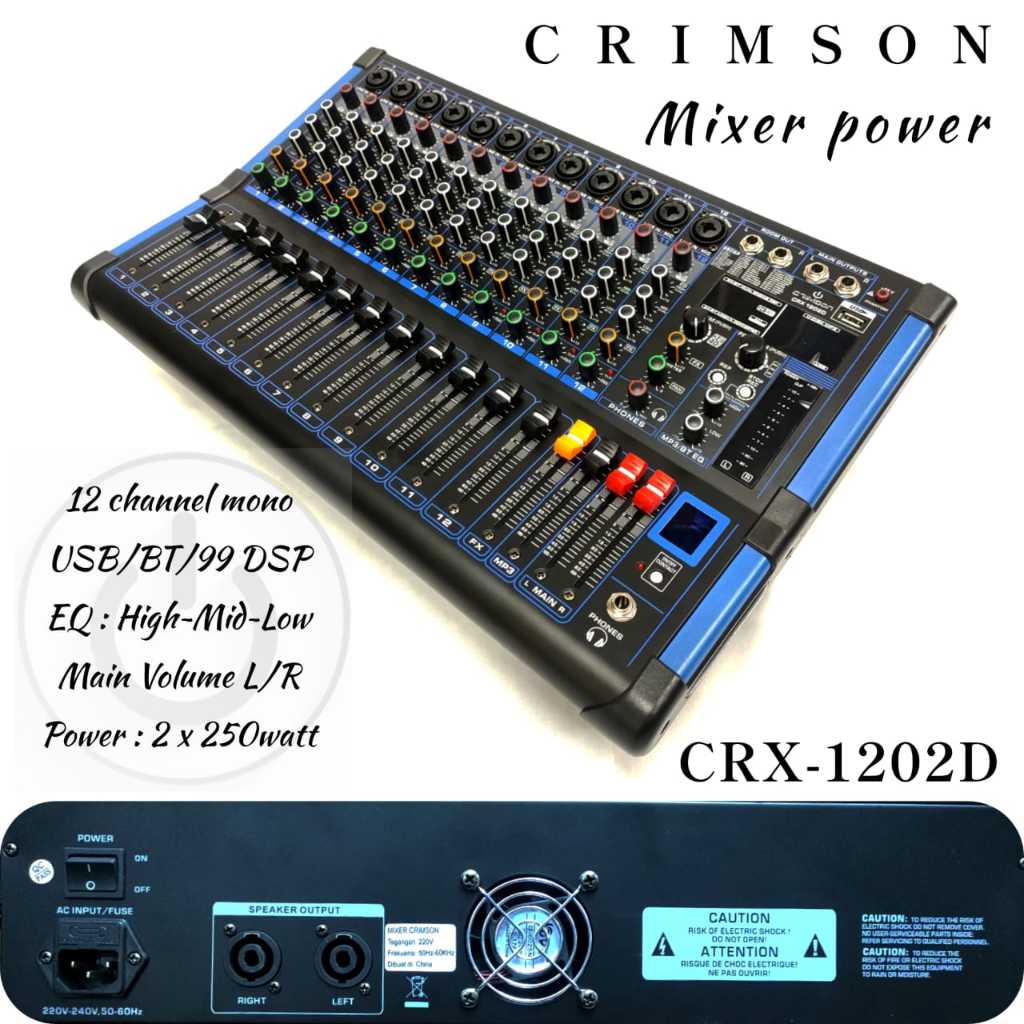 CRIMSON MIXER POWER CRX-1202D