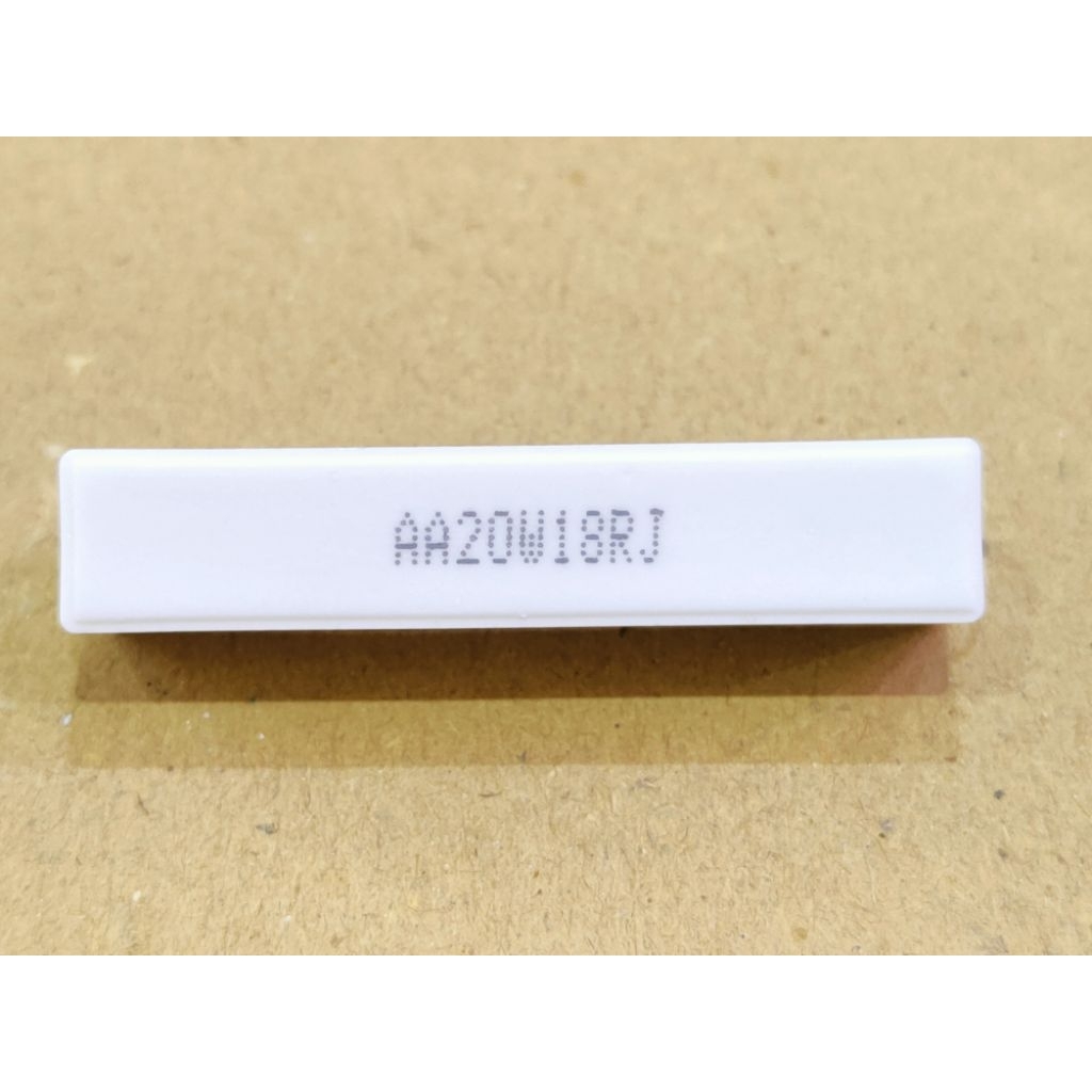 RESISTOR R KAPUR 20 WATT 18OHM  BAGUS PUTIH