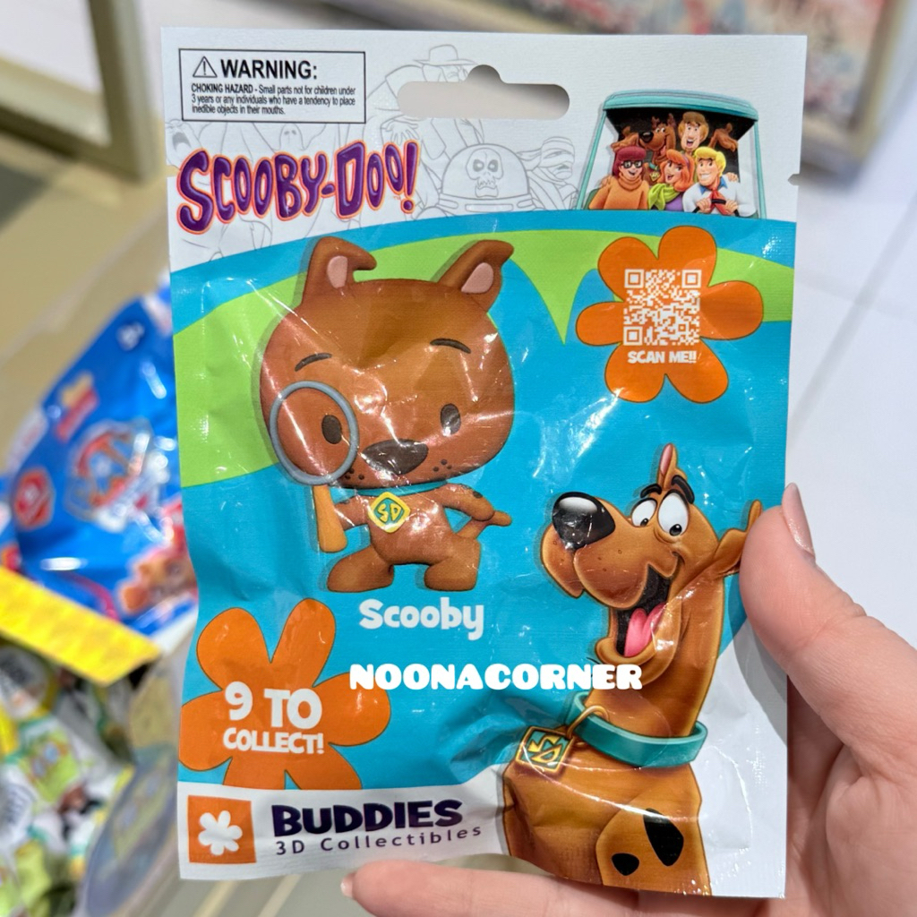 Miniso x Nickelodeon ‼️ Blind Bag Scooby Doo Budies 3D Figure Collectible Series (1 Pack Random)