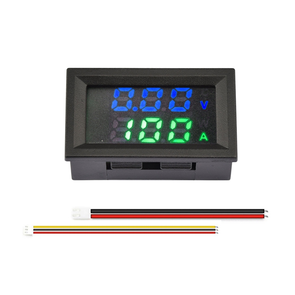 AxleX M430 Digital Voltmeter Ammeter Power Meter 10A/50A/100A Amp Voltage Current Meter Tester Red +