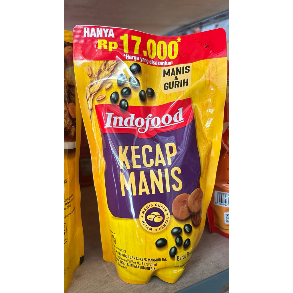 Kecap Manis Indofood 725 gr - Kecap Manis - [BERAT BERSIH YANG DI DOUBLE KERTAS KARENA SALAH CETAK S
