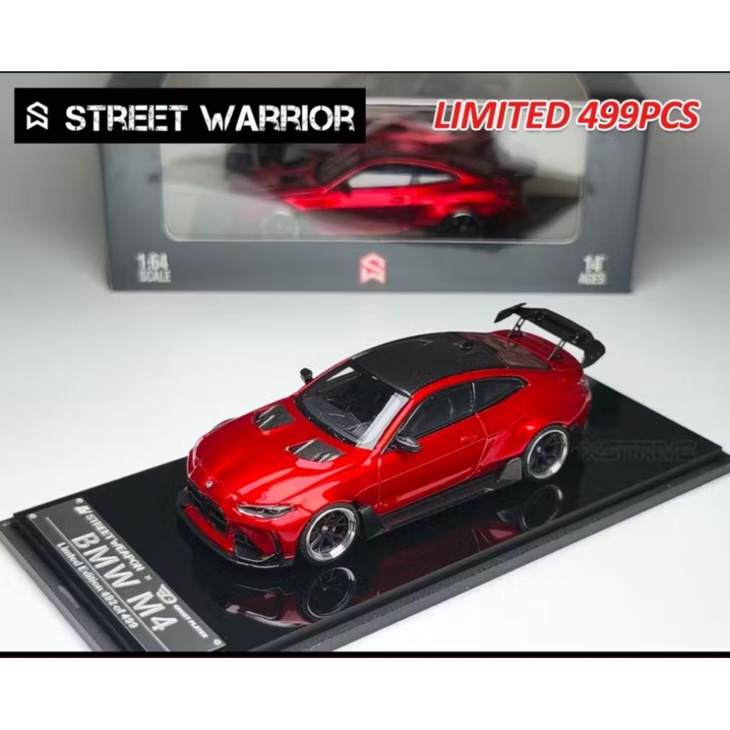 Street warrior BMW M4 G82 Adro wide body kit #apple red