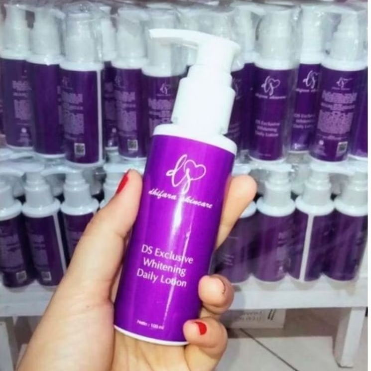 DS Exclusive Whitening Daily Lotion 100mL - Dhifara Skincare - Handbody Losion Pemutih