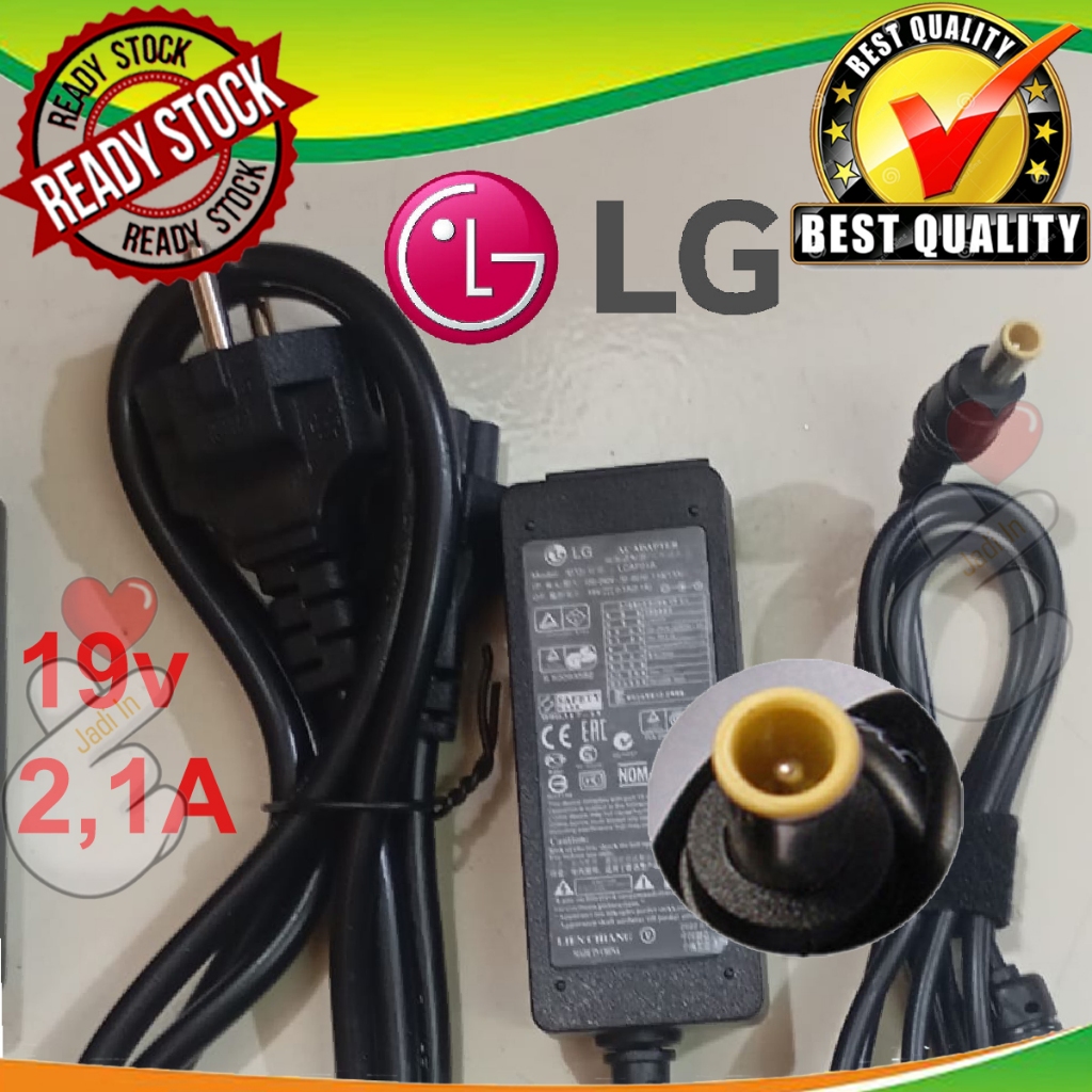 Adaptor TV Monitor LG 19V-2.1A LED Tv Monitor LG 19v 2.1A