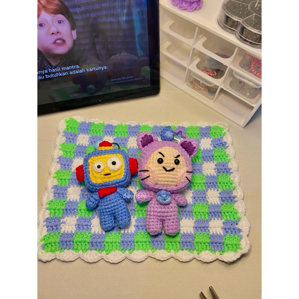 [DEENORY] Amigurumi Truz Treasure Keychain Crochet - Gantungan kunci amigurumi Truz rajut