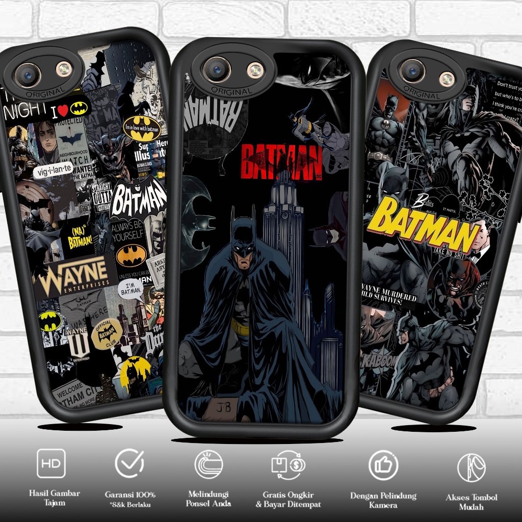 Case Premium Compatible For OPPO F1S A59 Motif [ BATMAN ] Cover Handhphone Casing Softcase Glossy An