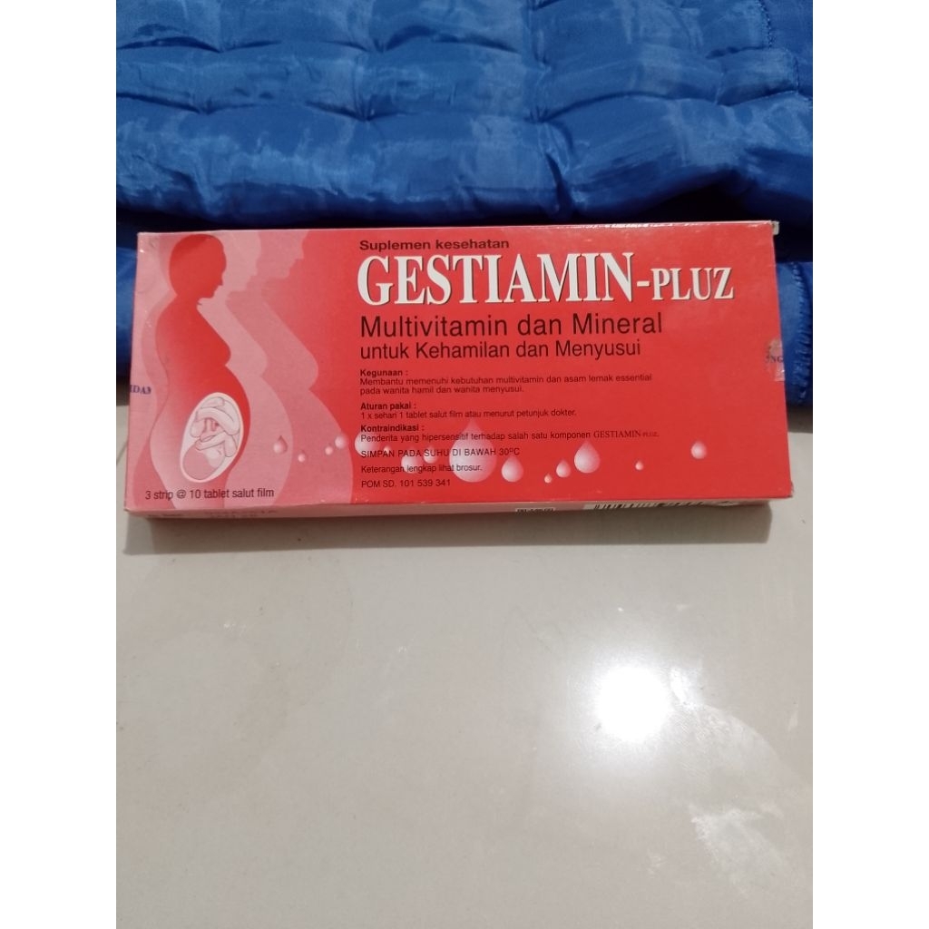 Gestiamin Pluz 30 Tablet Salut Film Multivitamin Untuk Kehamilan
