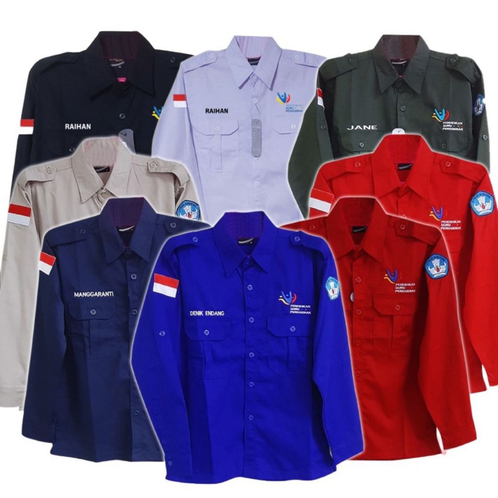 kemeja guru perggerakan baju guru perggerakan seragam guru prnggerak PDH guru penggerak