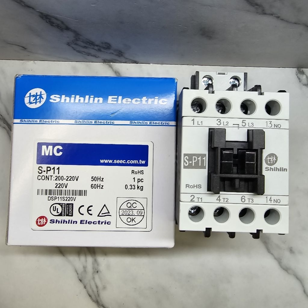 KONTAKTOR CONTACTOR SP11 SP12 SP15 SP16 SP21 SP25 3PHASE 220VAC/380VAC SHIHLIN ELEKTRIK S-P11 S-P12T