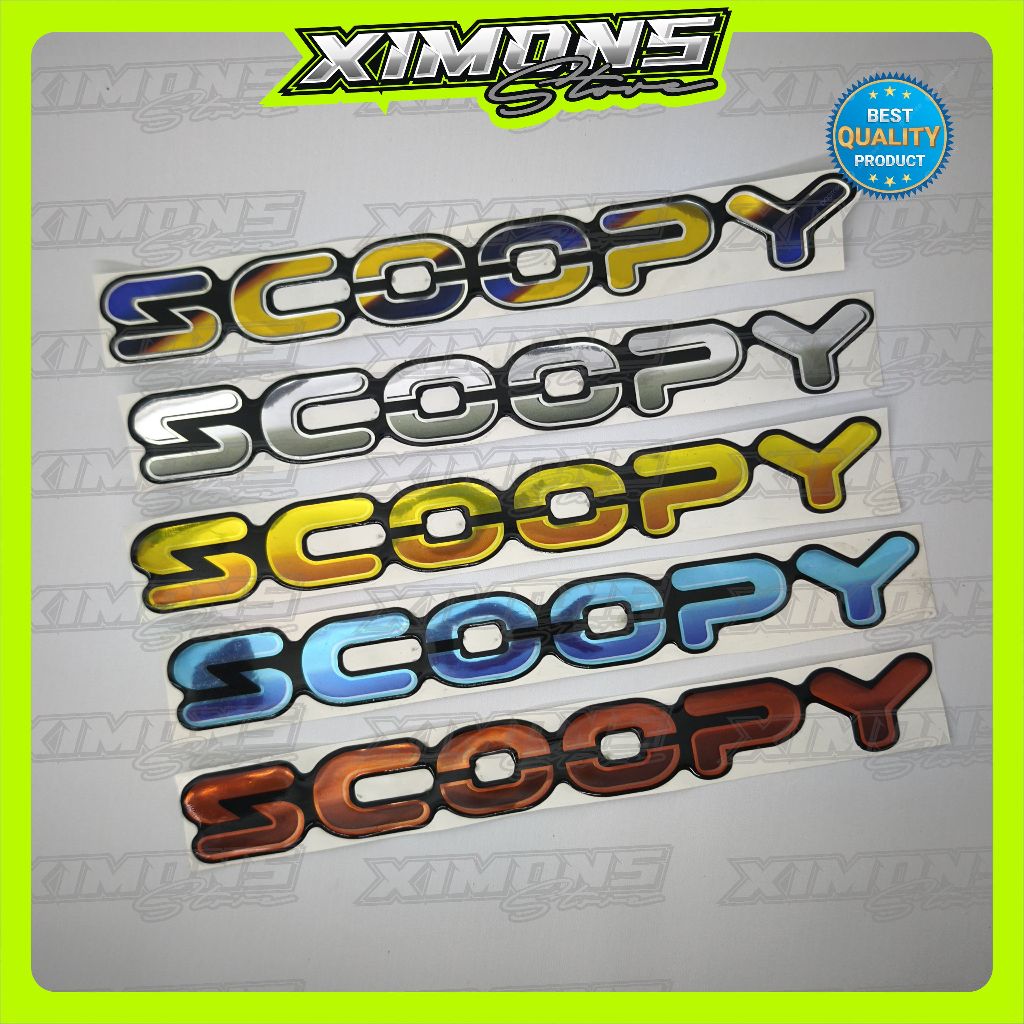 emblem timbul all new scoopy 2025, emblem all new scoopy, scoopy 2025