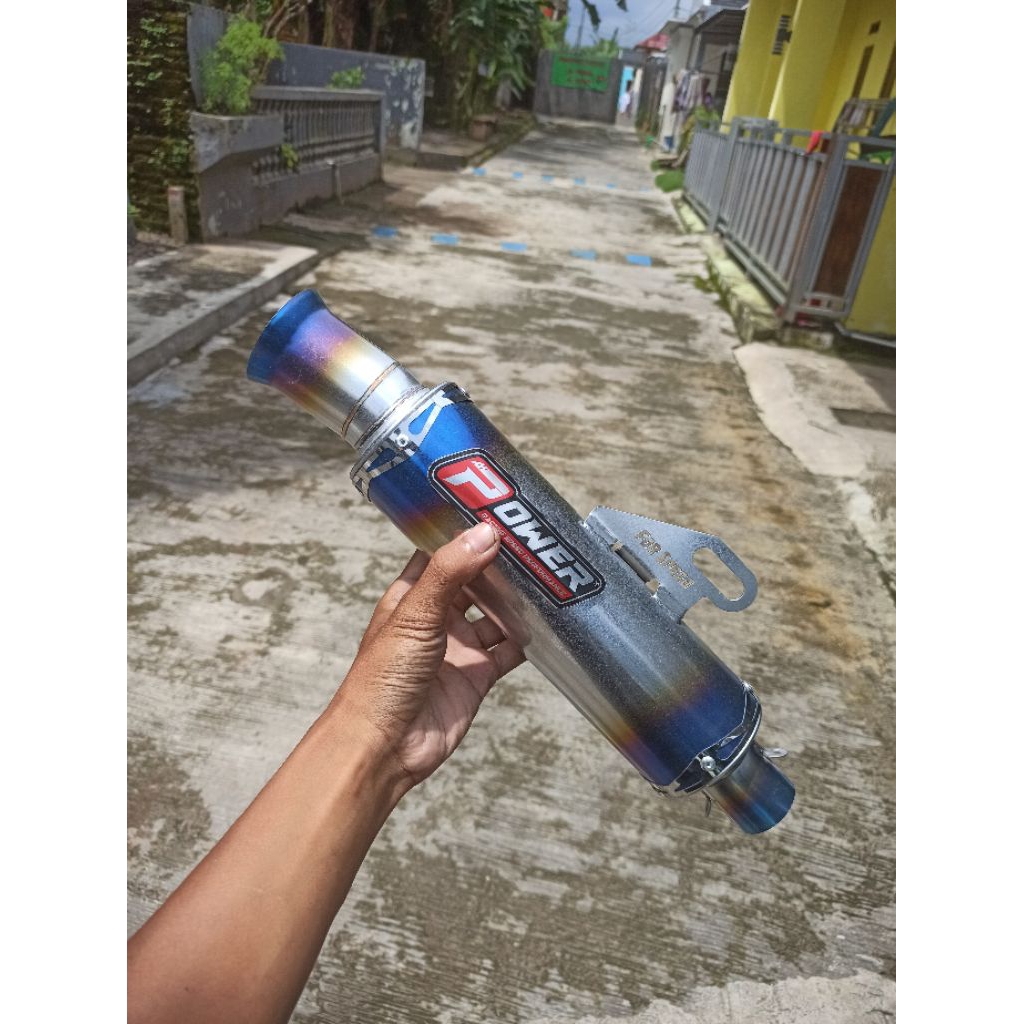 [ DISKON 50% ] Silincer Salemba Titanium Original Power Racing For Matic Aerox Vario Nmax Mio Beat I