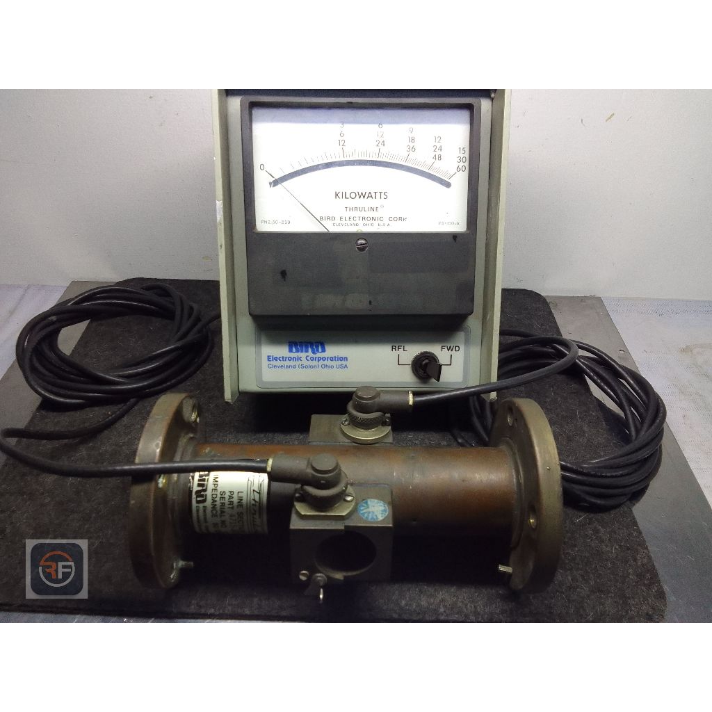 Bird meter SWR dengan fiture switch RFL/FWD plus flange Thruline line section