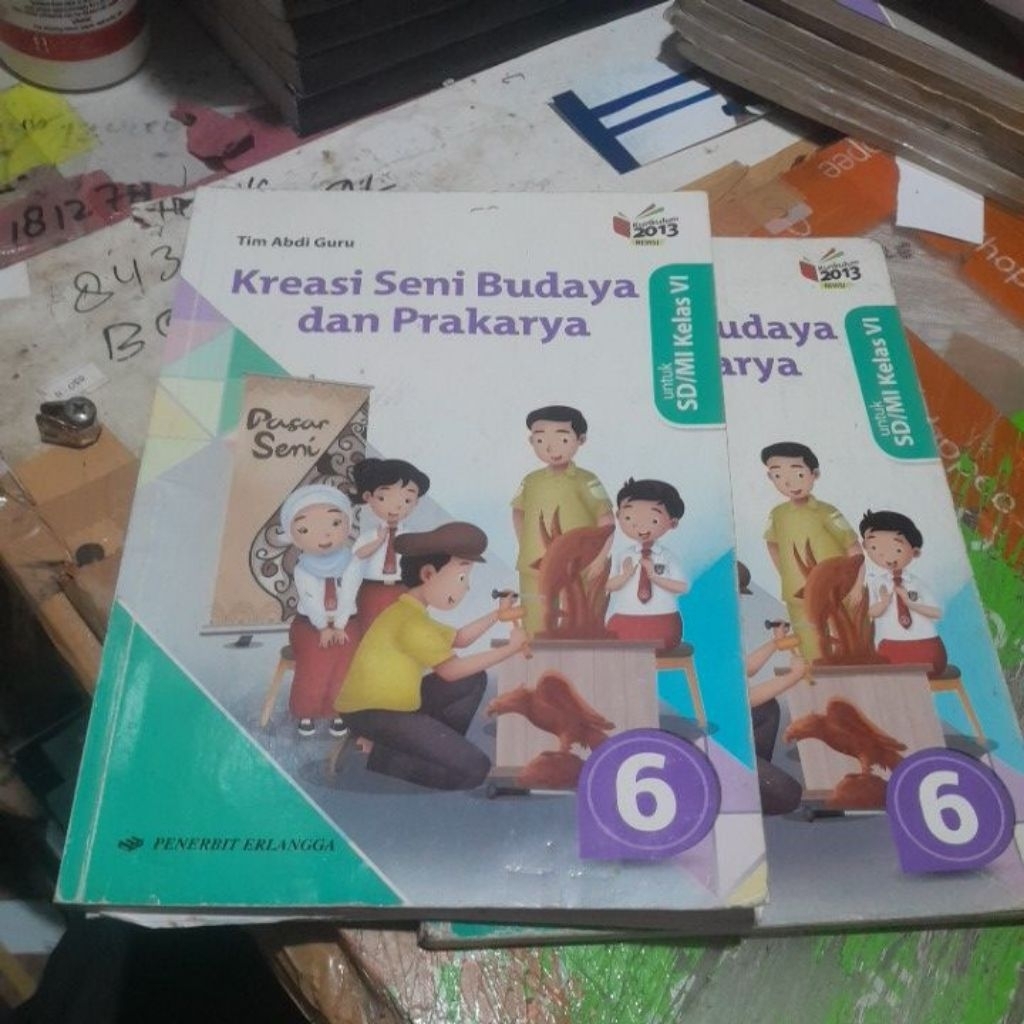 BUKU SENI BUDAYA/ SBK/ KREASI SENI BUDAYA DAN PRAKARYA UNTUK SD KELAS 6/VI KURIKULUM K13 REVISI PENE
