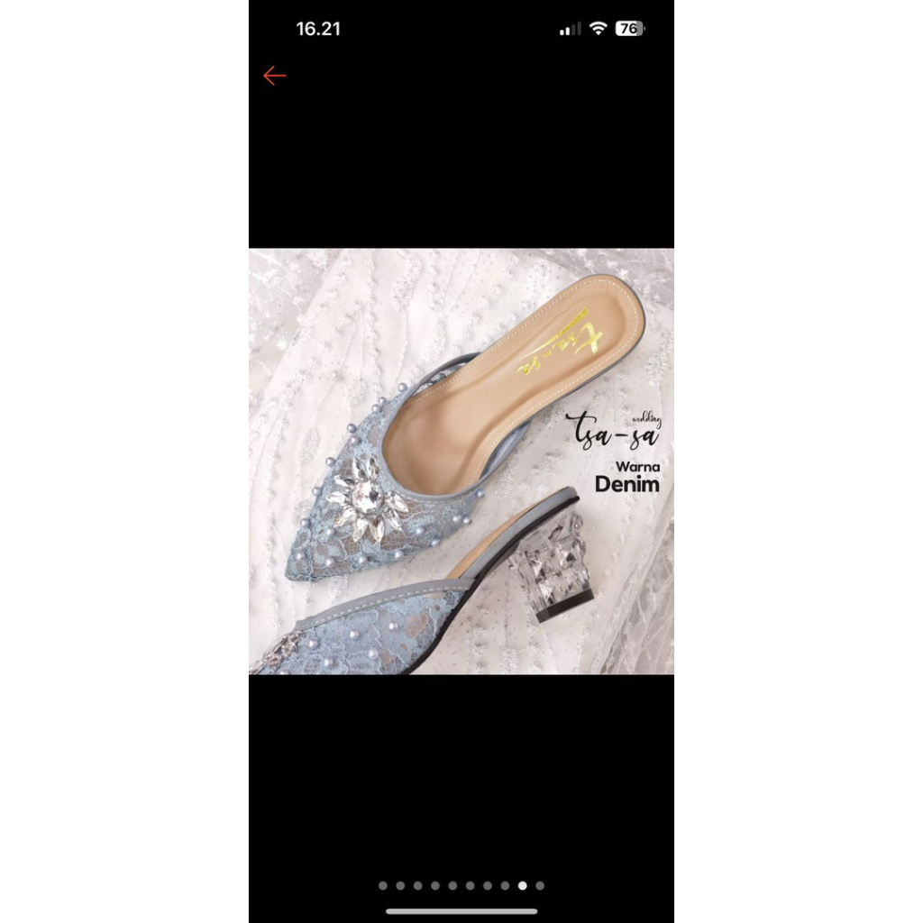 Sepatu Heels Pesta prewedding nikahan